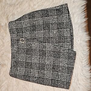 H&M Divided Wrap Front Checked Mini Skirt – Size 8 (NWT)